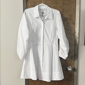 Banana Republic White Midi Dress